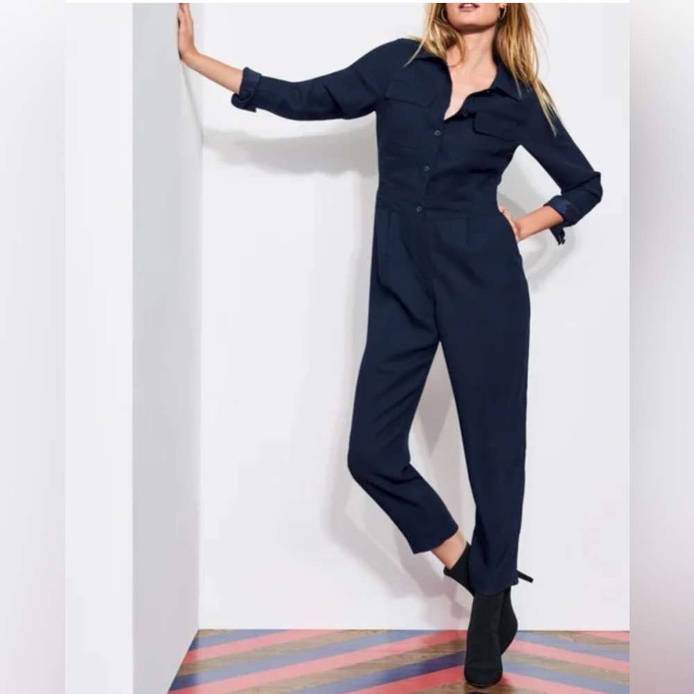 Boden NWOT Zada Navy Women's Jumpsuit Size 4